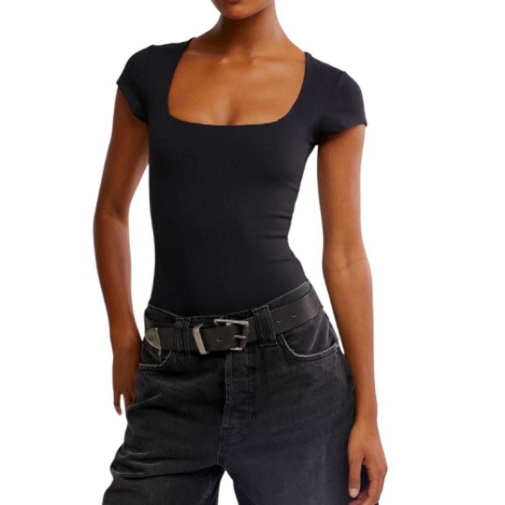 Free People Square Eyes Body Suit